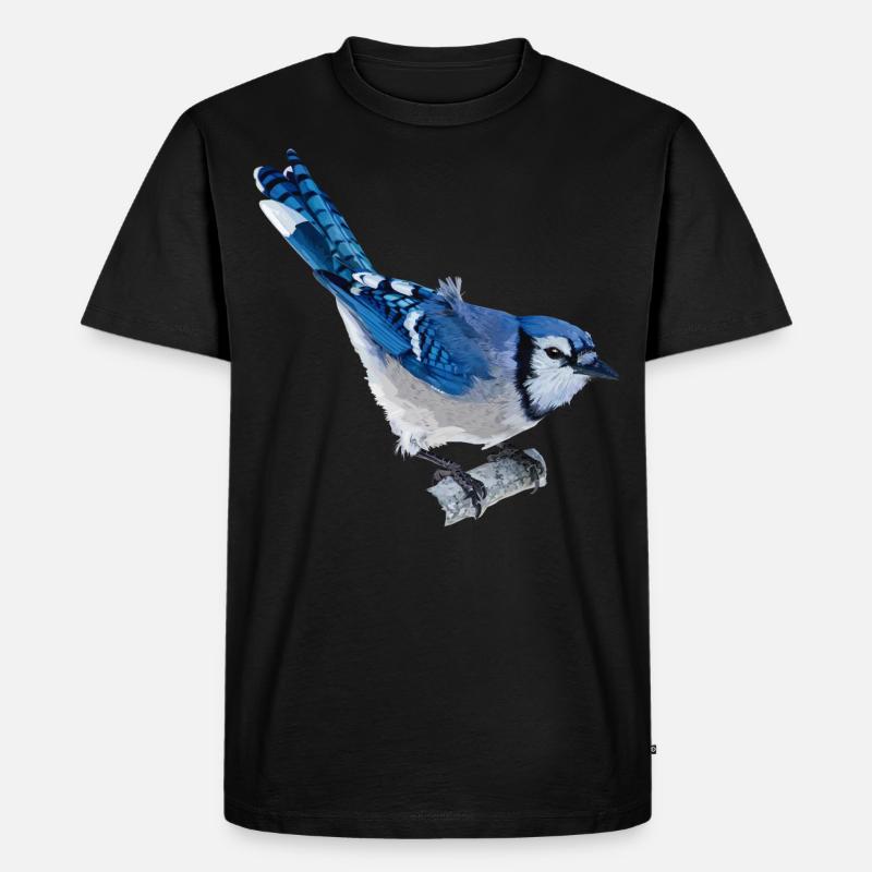 Blaue Chara - Männer Premium Bio T-Shirt - Schwarz