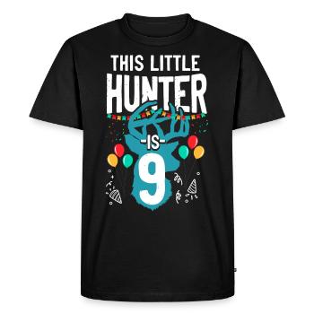 Buck Deer Chasse Hunter Kid - T-shirt Premium bio Homme - noir - Devant - Nico (187cm)