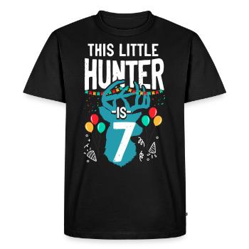 Buck Deer Chasse Hunter Kid - T-shirt Premium bio Homme - noir - Devant - Nico (187cm)