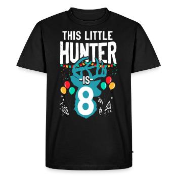 Buck Deer Chasse Hunter Kid - T-shirt Premium bio Homme - noir - Devant - Nico (187cm)
