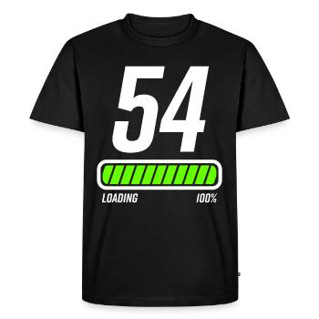 54 years 54th birthday gift - Men's Premium Organic T-Shirt - black - Front - Nico (187cm)
