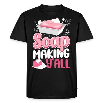 Soap Making Crafting Soap Making - Men's Premium Organic T-Shirt - black - Front - Nico (187cm)