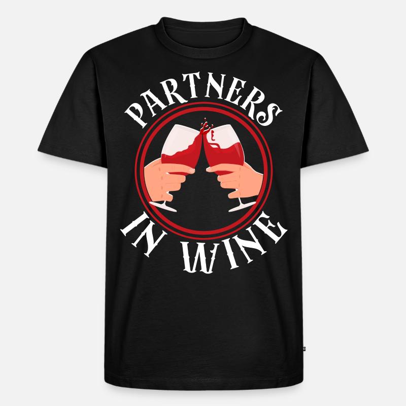 Sommelier Wine Drinking Tasting - Männer Premium Bio T-Shirt - Schwarz