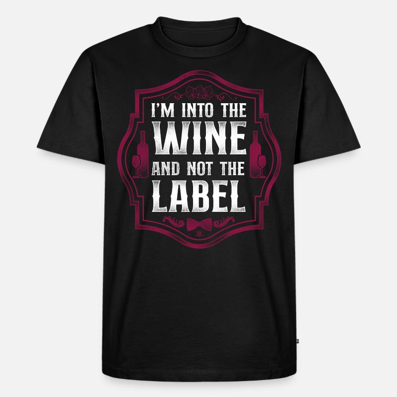 Sommelier Wine Drinking Tasting - Männer Premium Bio T-Shirt - Schwarz