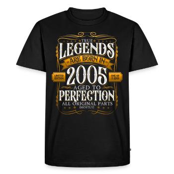 Legend 2005 17th Birthday Gift Men Funny - Men's Premium Organic T-Shirt - black - Front - Nico (187cm)