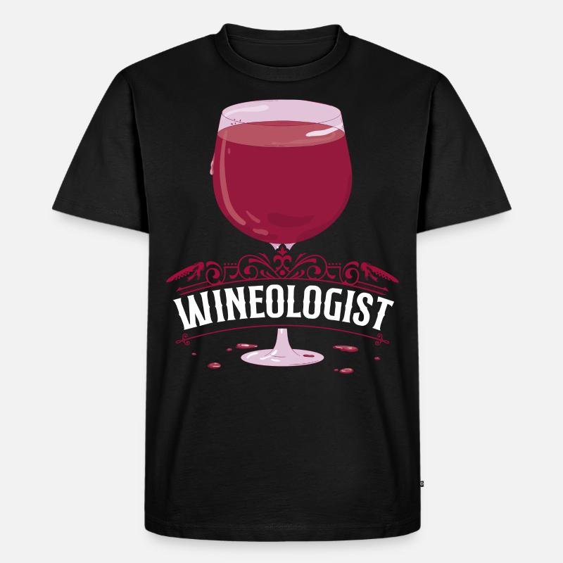 Sommelier Wine Drinking Tasting - Männer Premium Bio T-Shirt - Schwarz