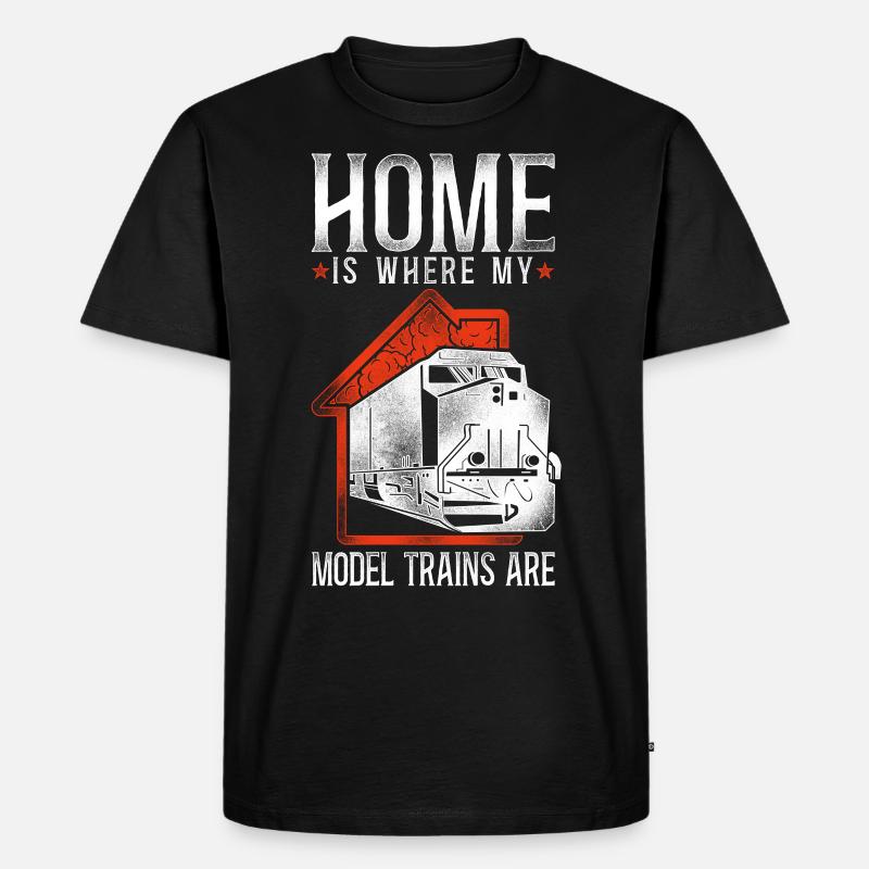 Freight Diesel Train Driver - Männer Premium Bio T-Shirt - Schwarz
