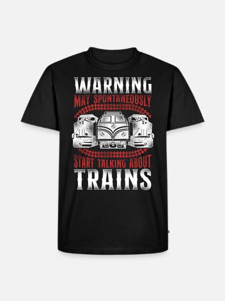 Freight Diesel Train Driver - Men's Premium Organic T-Shirt - black