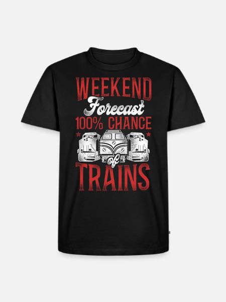 Freight Diesel Train Driver - Men's Premium Organic T-Shirt - black