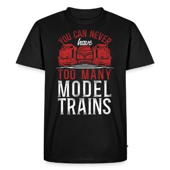 Conducteur de train diesel de marchandises - T-shirt Premium bio Homme - noir - Devant - Nico (187cm)