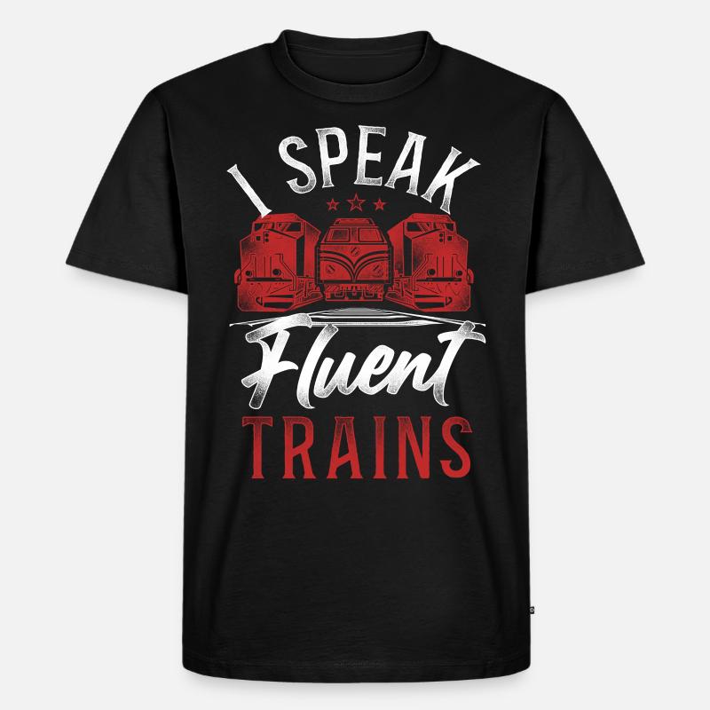 Freight Diesel Train Driver - Männer Premium Bio T-Shirt - Schwarz
