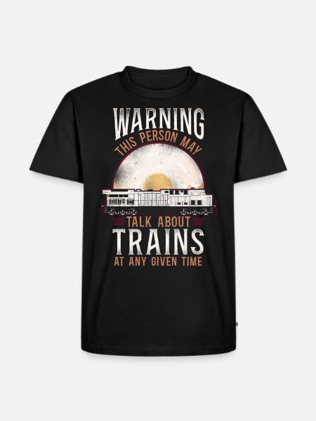 Freight Diesel Train Driver - Men's Premium Organic T-Shirt - black