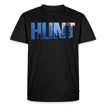 Chasse au cerf Buck Chasse Chasseur - T-shirt Premium bio Homme - noir - Devant - Nico (187cm)