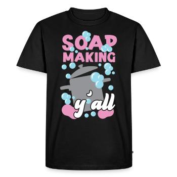Soap Making Crafting Soap Making - Men's Premium Organic T-Shirt - black - Front - Nico (187cm)