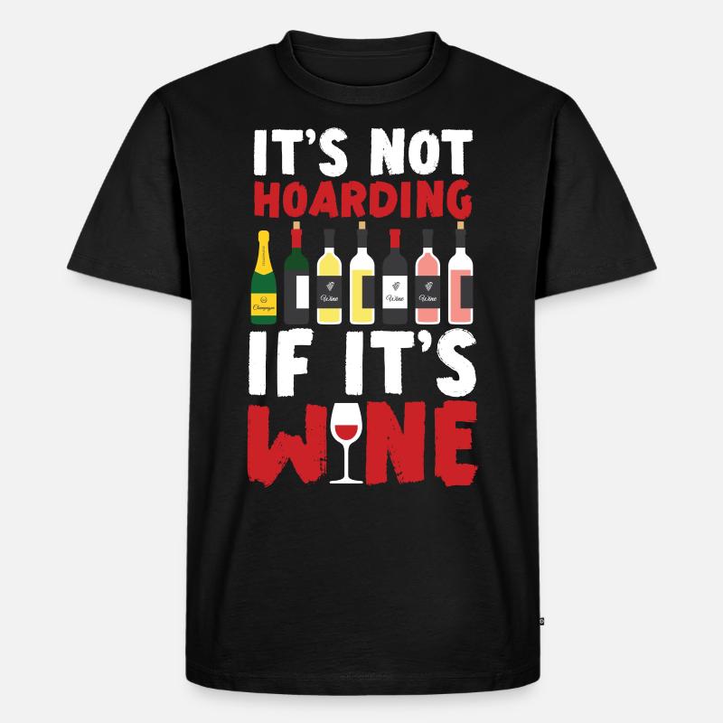 Sommelier Wine Drinking Tasting - Männer Premium Bio T-Shirt - Schwarz