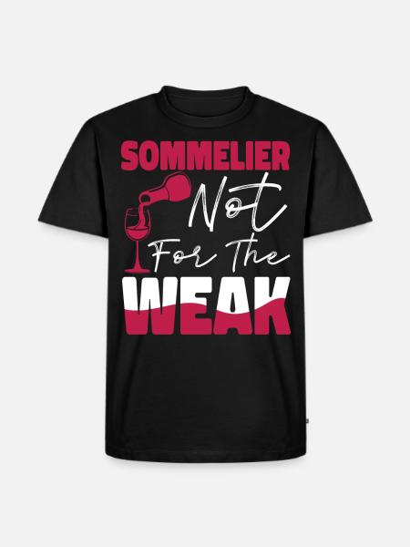 Sommelier Wine Drinking Tasting - Men's Premium Organic T-Shirt - black