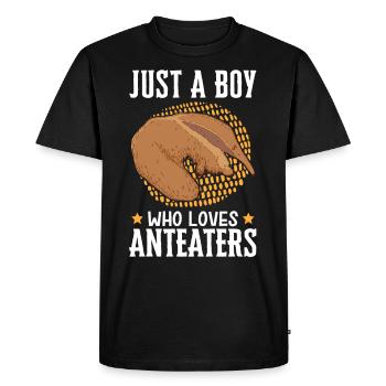 Garçon de fourmiliers aime l’Amérique du Sud - T-shirt Premium bio Homme - noir - Devant - Nico (187cm)