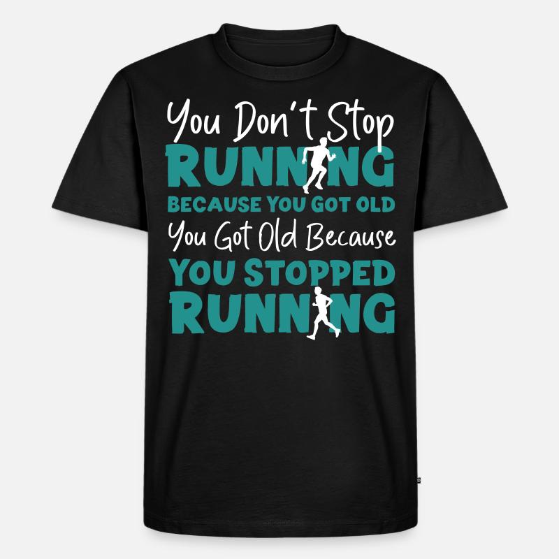 Running Runner Half Marathon - Männer Premium Bio T-Shirt - Schwarz