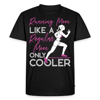 Running Runner Semi-Marathon Maman - T-shirt Premium bio Homme - noir - Devant - Nico (187cm)
