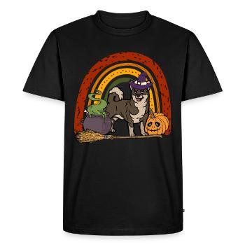 Mignon chien suédois Vallhund Halloween Costume - T-shirt Premium bio Homme - noir - Devant - Nico (187cm)