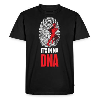 Running Runner Half Marathon - Men's Premium Organic T-Shirt - black - Front - Nico (187cm)