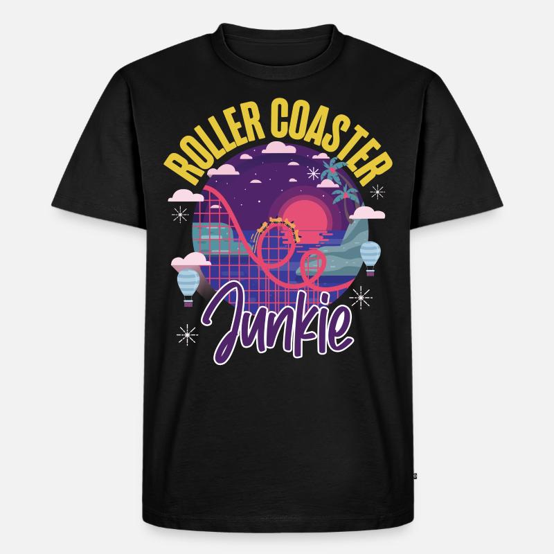 Roller Coaster Roller Coaster - T-shirt Premium bio Homme - noir