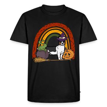 Mignon Teddy Roosevelt Terrier Chien d’Halloween - T-shirt Premium bio Homme - noir - Devant - Nico (187cm)