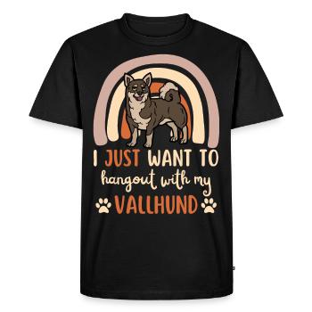 Doux suédois Vallhund Lover Kawaii - T-shirt Premium bio Homme - noir - Devant - Nico (187cm)