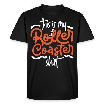 Montagnes russes C’est mon rouleau - T-shirt Premium bio Homme - noir - Devant - Nico (187cm)