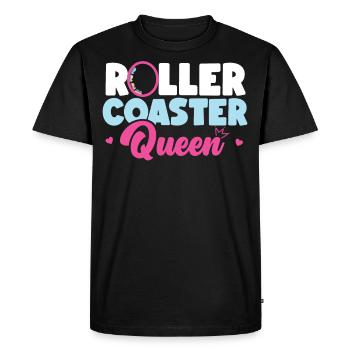 Roller Coaster Roller Coaster - Men's Premium Organic T-Shirt - black - Front - Nico (187cm)