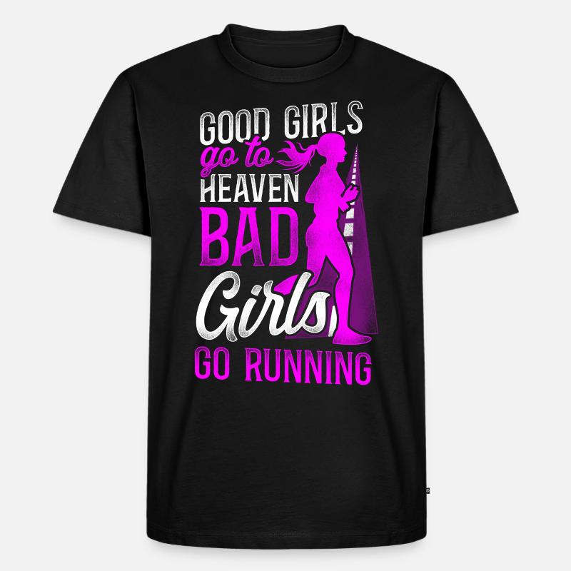 Running Runner Half Marathon - Männer Premium Bio T-Shirt - Schwarz