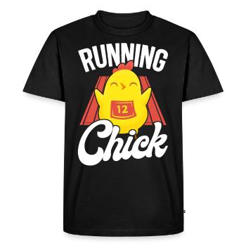 Running Runner Half Marathon - Men's Premium Organic T-Shirt - black - Front - Nico (187cm)