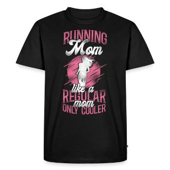 Running Runner Semi-Marathon Maman - T-shirt Premium bio Homme - noir - Devant - Nico (187cm)
