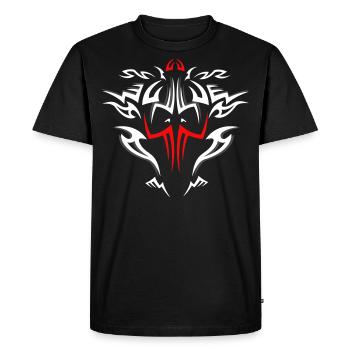 tribal bike face hell devil tattoo wild - Men's Premium Organic T-Shirt - black - Front - Nico (187cm)