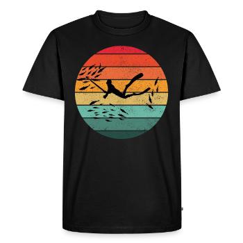 Pêche sous-marine Pêche sous-marine Pêche au harpon - T-shirt Premium bio Homme - noir - Devant - Nico (187cm)