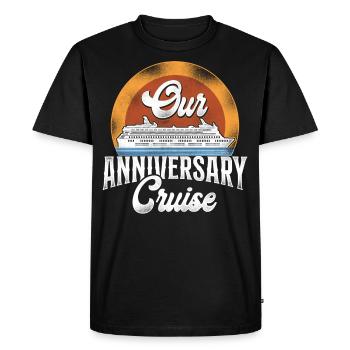 Croisière Vacances Mari Femme - T-shirt Premium bio Homme - noir - Devant - Nico (187cm)