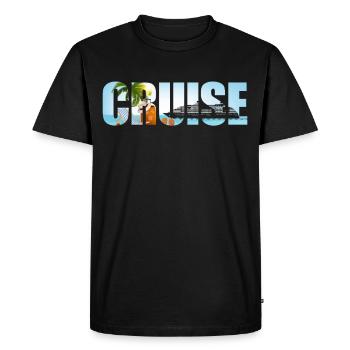 Croisière vacances croisière - T-shirt Premium bio Homme - noir - Devant - Nico (187cm)