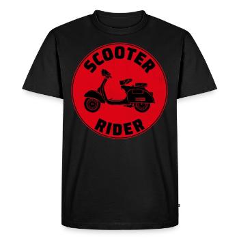 Scooter Rider Scootering Moto Cyclomoteur Vélo - T-shirt Premium bio Homme - noir - Devant - Nico (187cm)