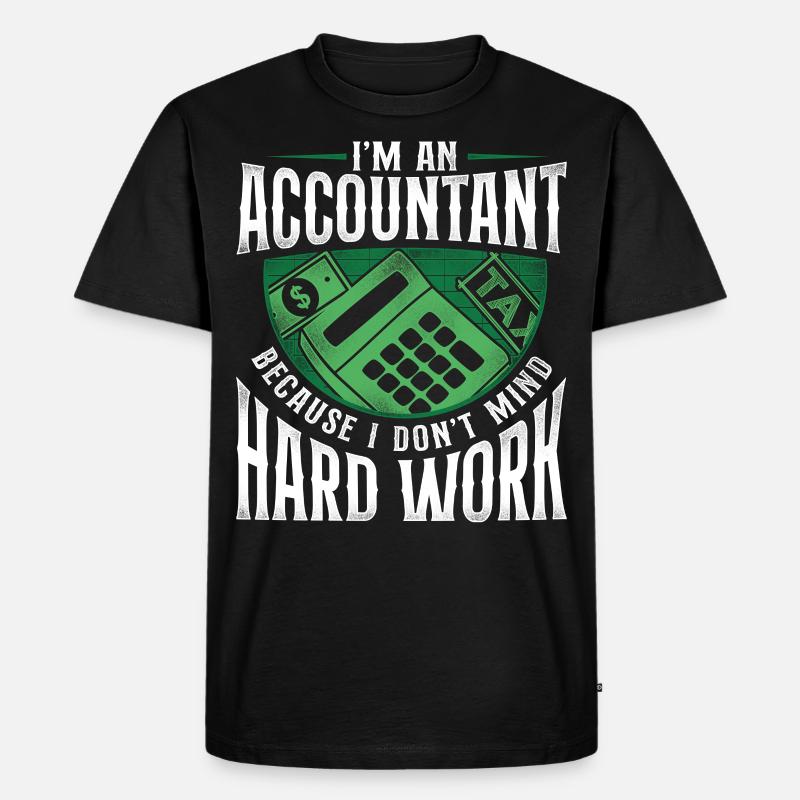 Comptable Comptable Comptable Comptabilité - T-shirt Premium bio Homme - noir
