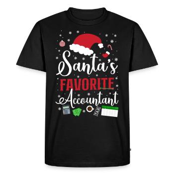 Comptable Comptable Comptable Comptabilité - T-shirt Premium bio Homme - noir - Devant - Nico (187cm)