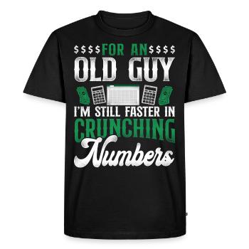 Comptable Comptable Comptable Comptabilité - T-shirt Premium bio Homme - noir - Devant - Nico (187cm)