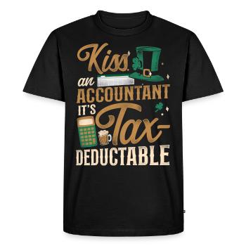 Accountant Bookkeeper Accounting - Men's Premium Organic T-Shirt - black - Front - Nico (187cm)
