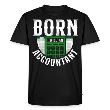 Comptable Comptable Comptable Comptabilité - T-shirt Premium bio Homme - noir - Devant - Nico (187cm)