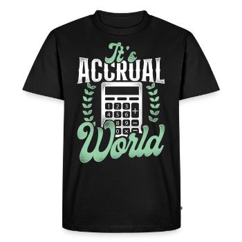 Comptable Comptable Comptable Comptabilité - T-shirt Premium bio Homme - noir - Devant - Nico (187cm)