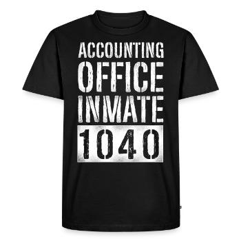 Comptable Comptable Comptable Comptabilité - T-shirt Premium bio Homme - noir - Devant - Nico (187cm)