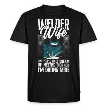 Soudeur Soudage Mariage Mariage - T-shirt Premium bio Homme - noir - Devant - Nico (187cm)
