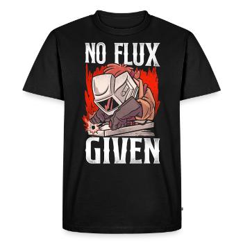Welder Welding Pun Vintage No Flux - Men's Premium Organic T-Shirt - black - Front - Nico (187cm)