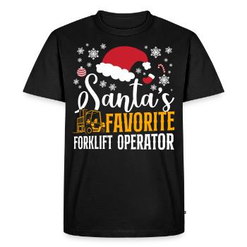 Certified Forklift Truck Operator - Men's Premium Organic T-Shirt - black - Front - Nico (187cm)