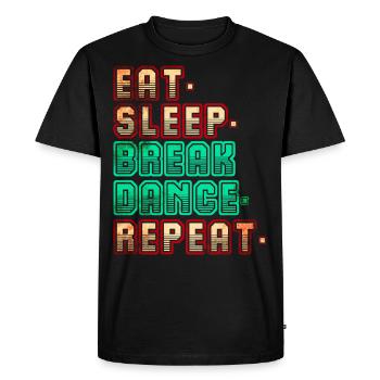 Musique Hip Hop - T-shirt Premium bio Homme - noir - Devant - Nico (187cm)