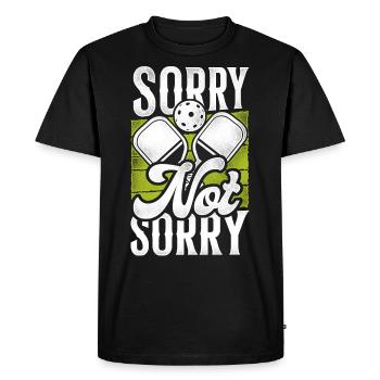 Pickleball Désolé Pas Désolé - T-shirt Premium bio Homme - noir - Devant - Nico (187cm)